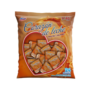 Paleta Corazon de leche bolsa